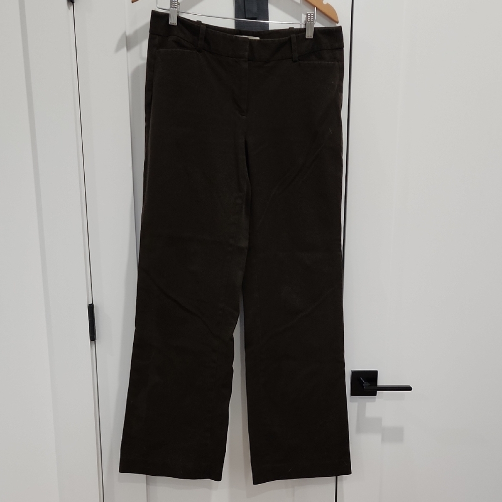 LOFT Chocolate Brown Corduroy Trousers